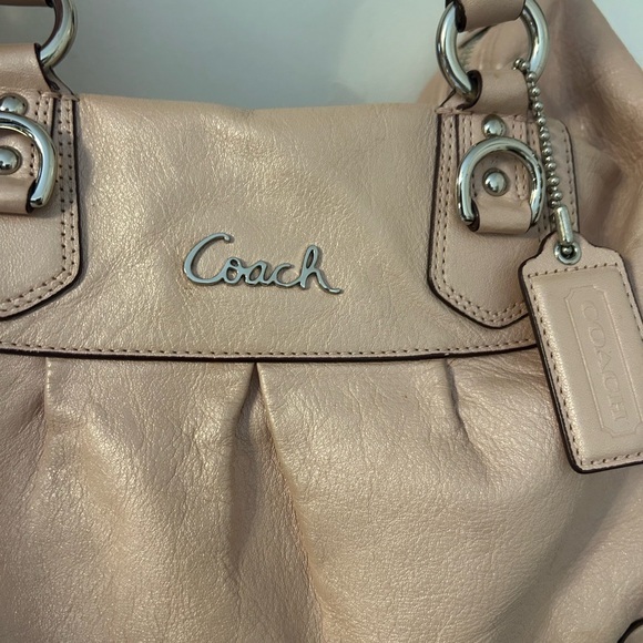 Coach Pink Leather Handbag